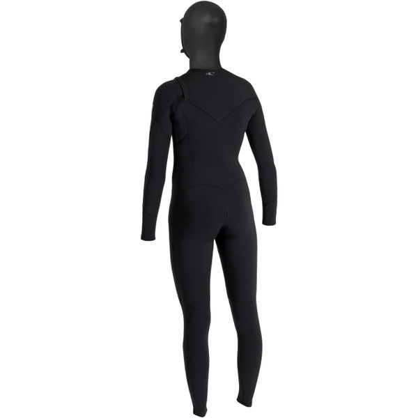 2026 O'Neill Dame Epic 6/4mm Chest Zip Med H&aelig;tte V&aring;ddragt 5653 - Black